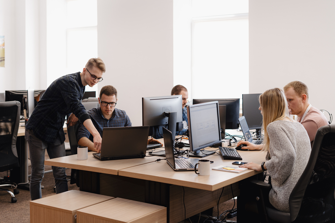 Professional team collaboration